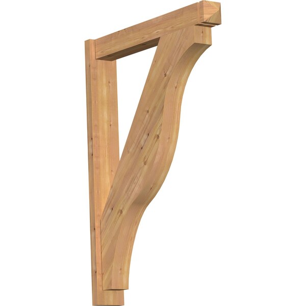 Ekena Millwork Funston Arts & Crafts Smooth Outlooker, Western Red Cedar, 5 1/2"W x 34"D x 46"H OUT06X34X46FST03SWR - main